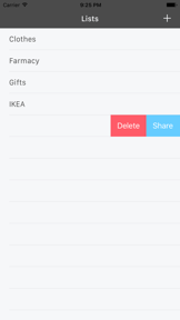 Shopping. Share grocery lists screenshot