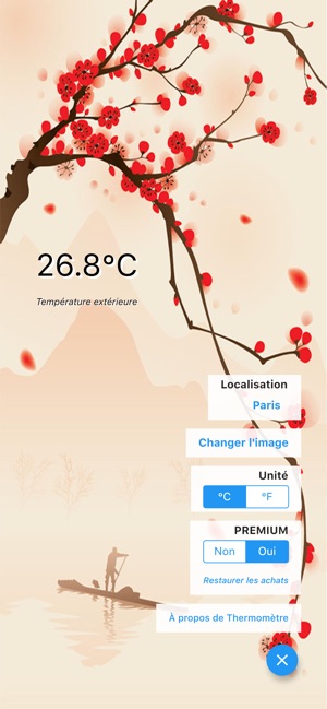 Thermomètre dans l'App Store