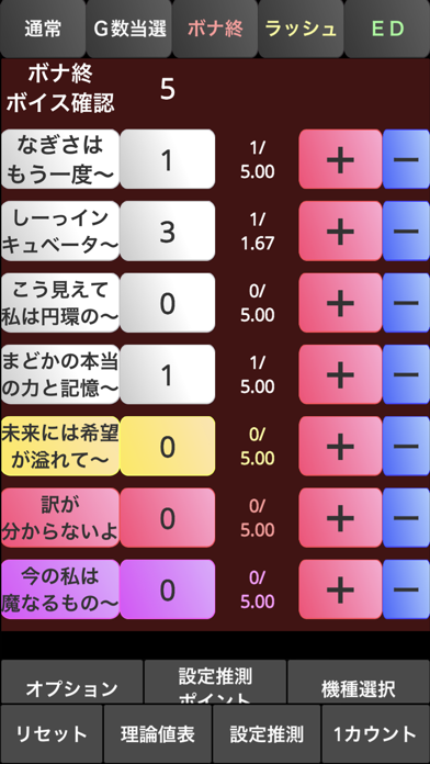 パチスロ設定推測カウンター 設定判別ツール Iphoneアプリ Applion