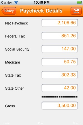 Paycheck Calc screenshot 3