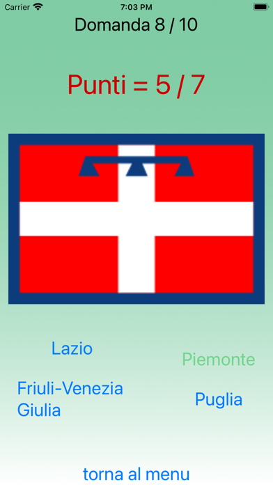 Regioni e provincie d'Italia Screenshot