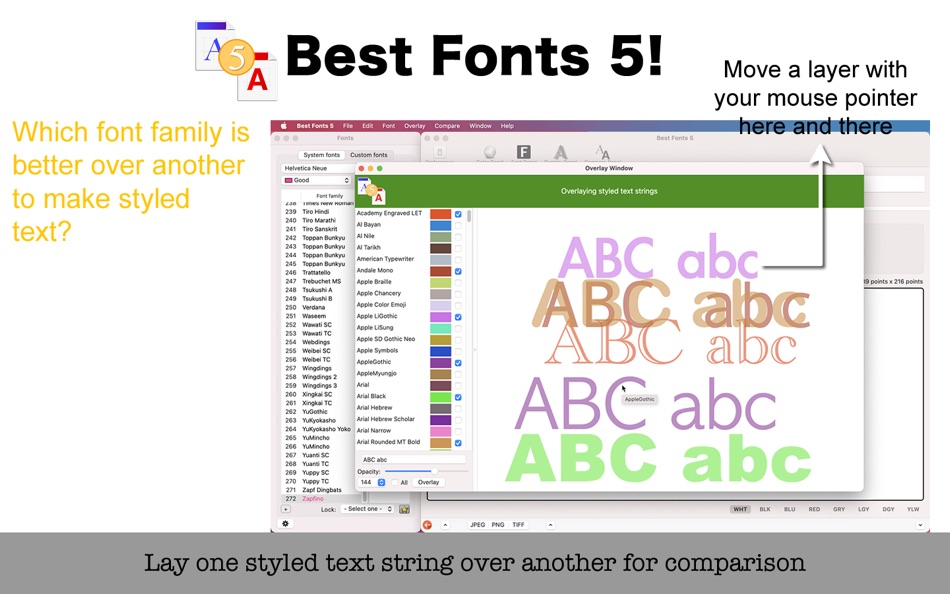 #5. Best Fonts 5 (macOS) Podle: Tomoyuki Okawa