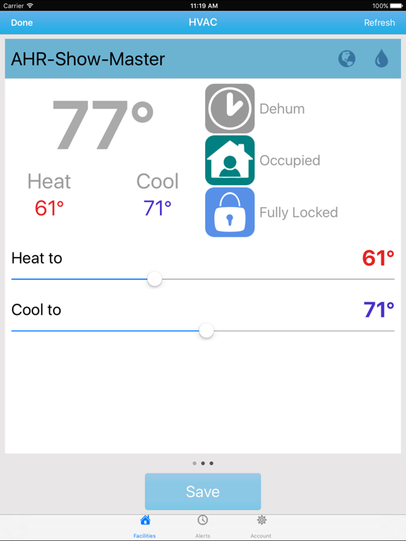 LeeStat for Facilities iPad screenshot