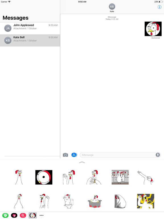 Screenshot #4 pour Chicken Bro 13 Sticker Pack