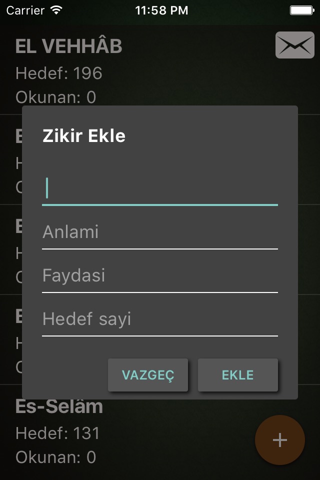 ZikirMatik - Dijital Tesbih screenshot 2
