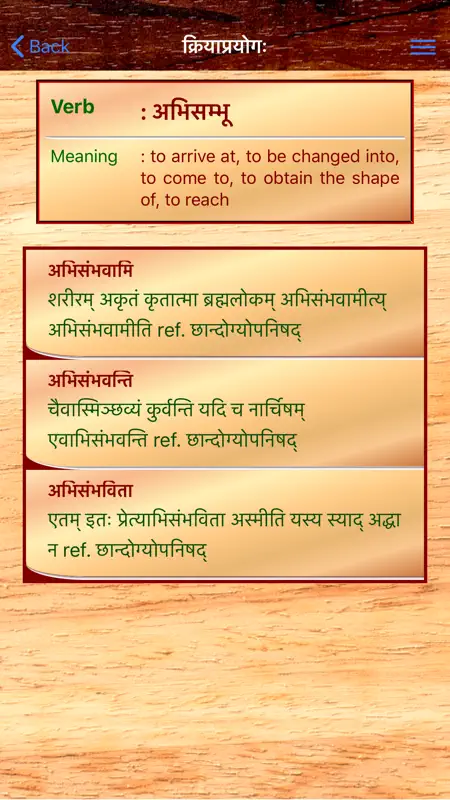 Sanskrit Dhatu 360° screenshot 9 of 10
