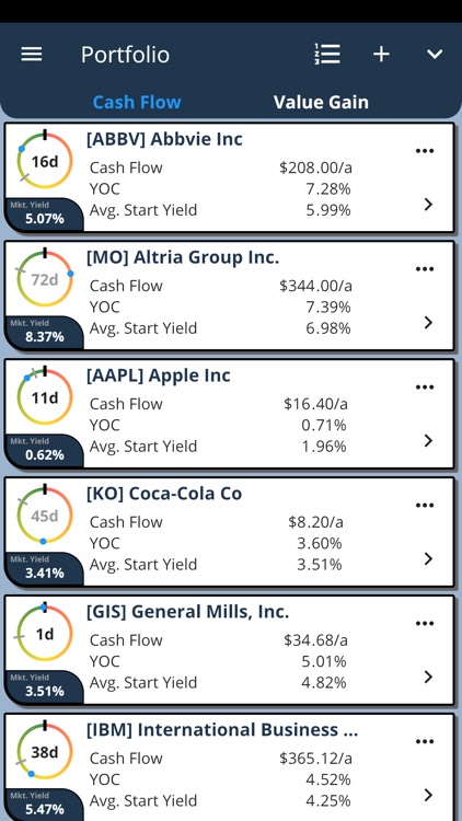 22 Dividends screenshot-3