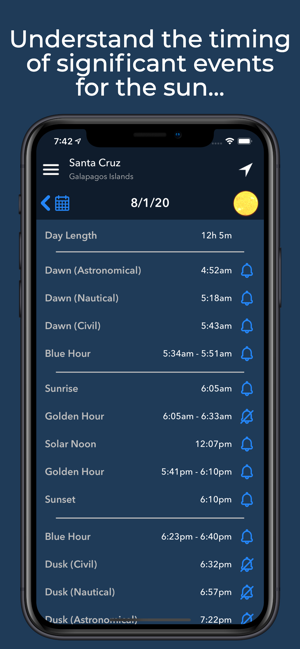 ‎Lumos: Sun and Moon Tracker Screenshot