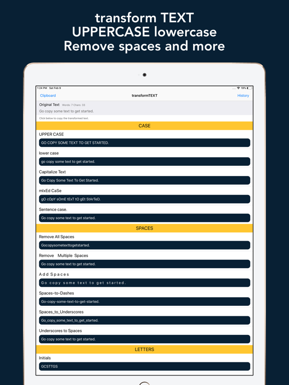 Screenshot #4 pour Transform Text App