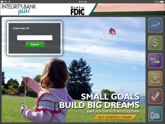 Integrity Bank Plus for iPad