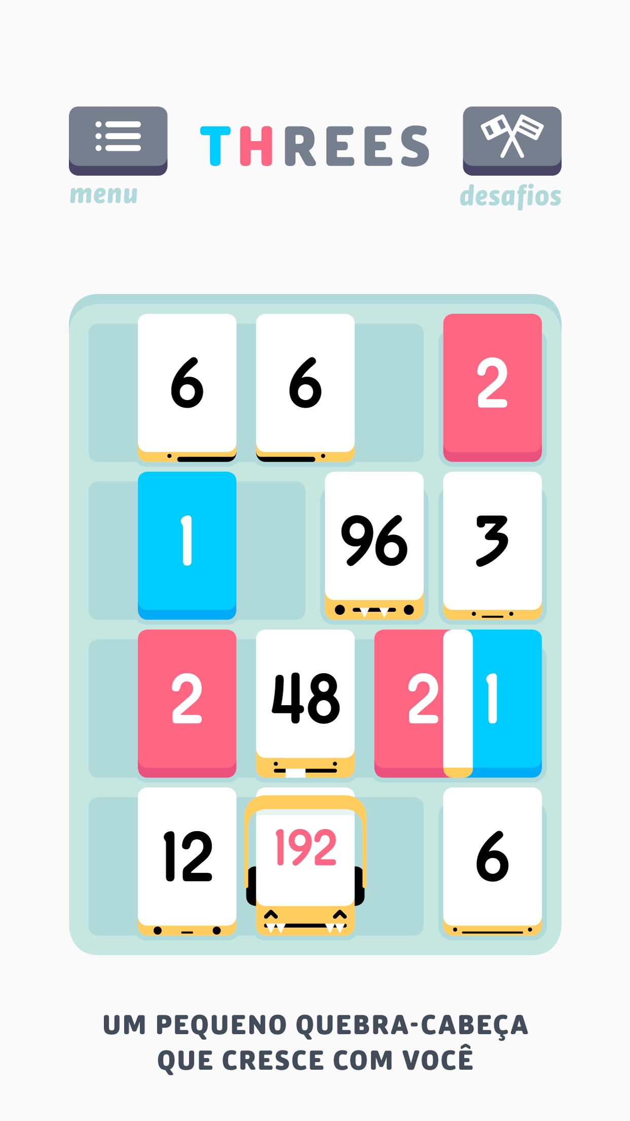 Screenshot do app Threes!