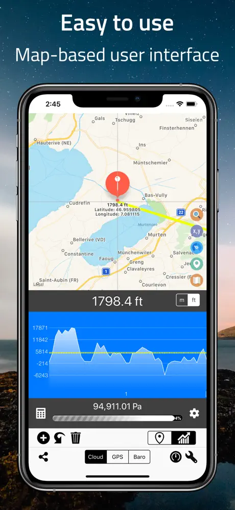 Elevation - Altimeter Map