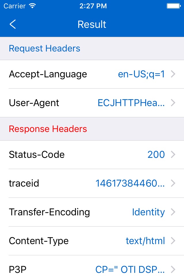 HTTP Headers Pro screenshot 2