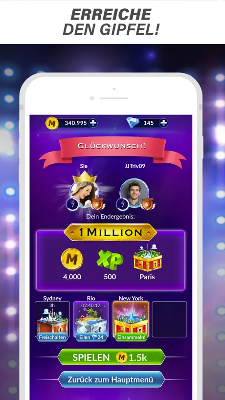 Millionaire-Trivia: TV-Spiel