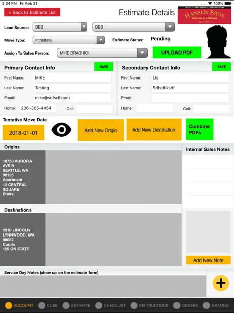 Mover Estimator Tool