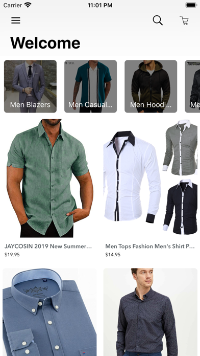 Men Shirt Shop Clothing Screenshot