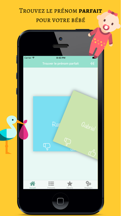 Screenshot #1 pour Trouver le prénom de bébé
