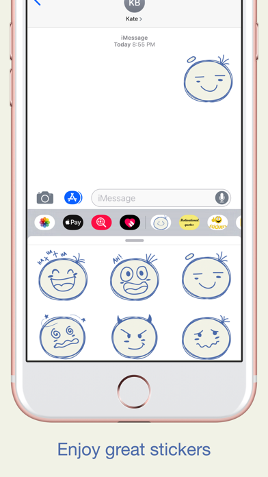 Stickers Emojis for iMessage screenshot 4