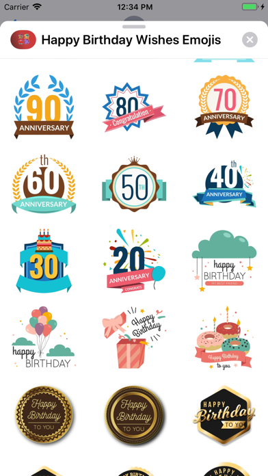 Happy Birthday Wishes Emojis screenshot 3