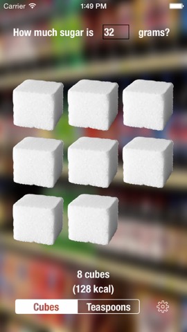 Sugar grams to cubes or spoonsのおすすめ画像1