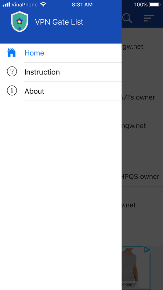 #6. VPN Gate List (iOS) By: Hoang Nguyen Dong