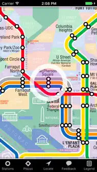 KickMap Washington DC Metro iphone bilder 0