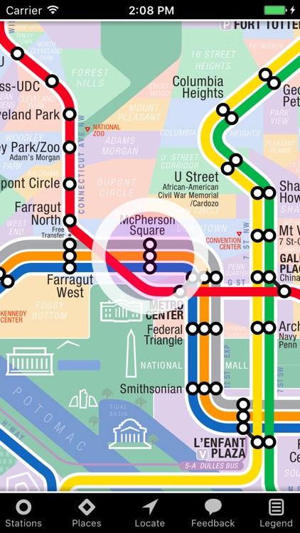 KickMap Washington DC Metro