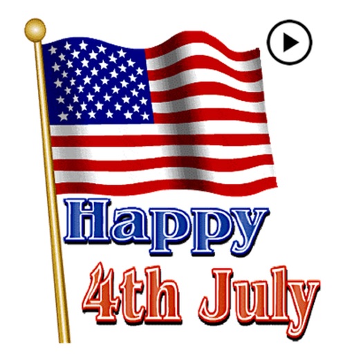 Animated Independence Day Gif icon