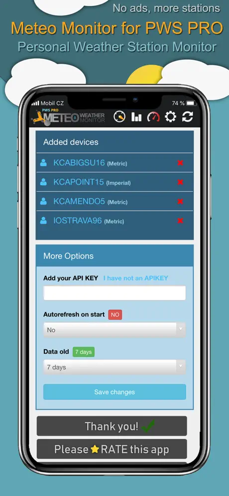 Meteo Monitor for PWS PRO