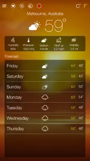 world weather forecast iphone screenshot 3