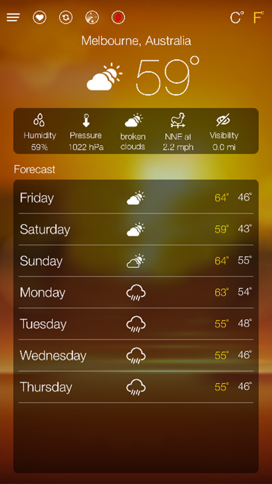 Screenshot #3 pour World Weather Forecast