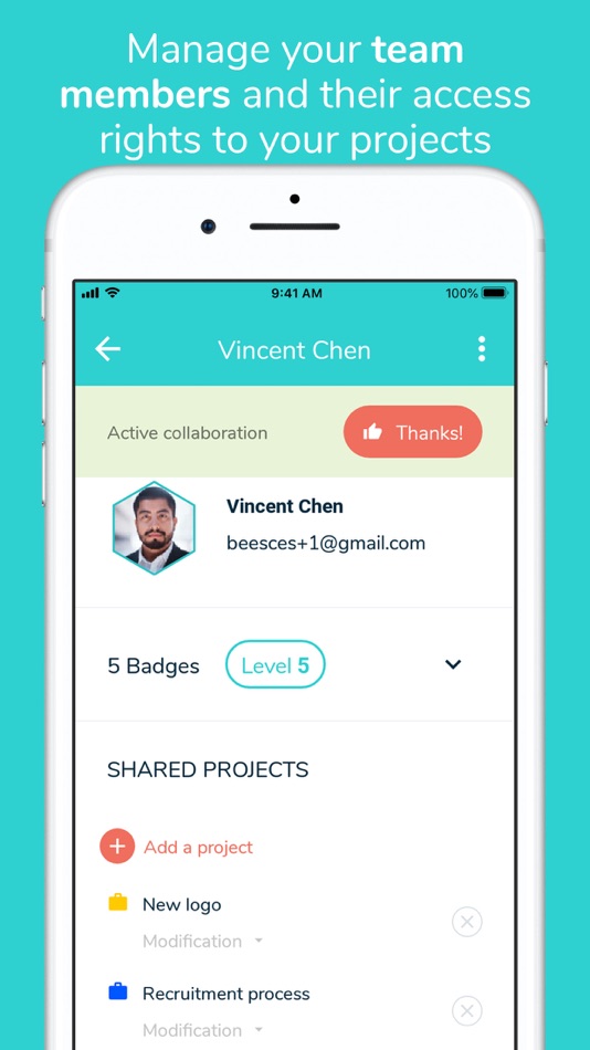 #7. Beesbusy : project management (iOS) 由: Beesbusy