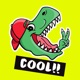 Dinosaur: Animated Stickers app icon - Stickers app for iPhone