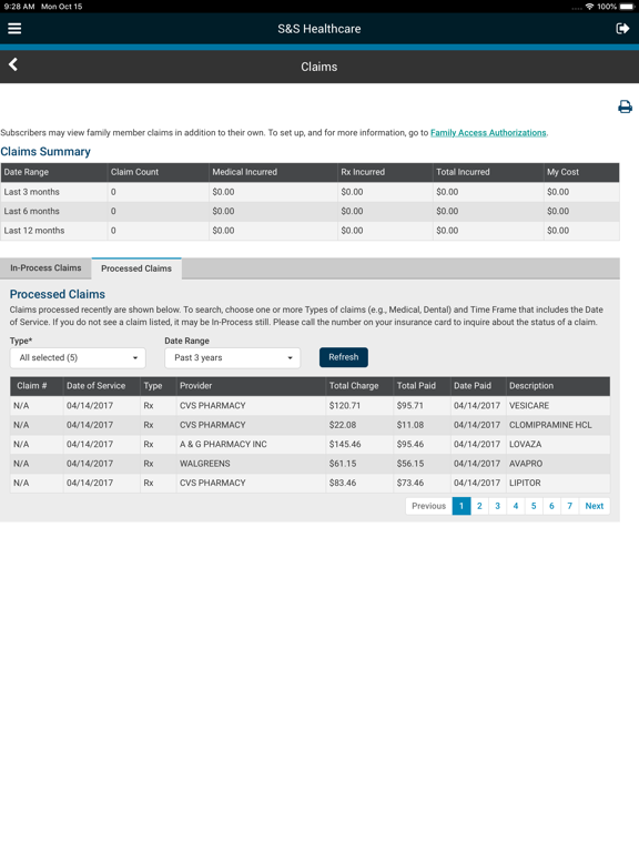 S&S Healthcare iPad screenshot 6 - Health & Fitness app