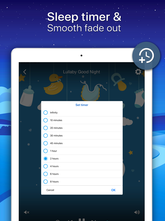 Lullaby Songs for Sleep iPad screenshot 5 - Music app