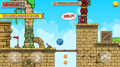 Blue Ball 11: Red Bounce Ball Screenshot