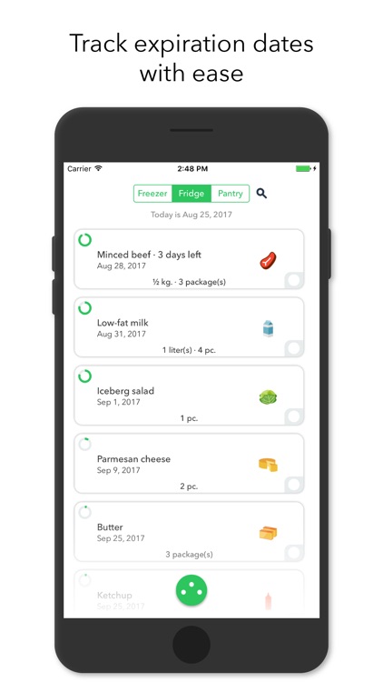 NoWaste - Food Inventory List