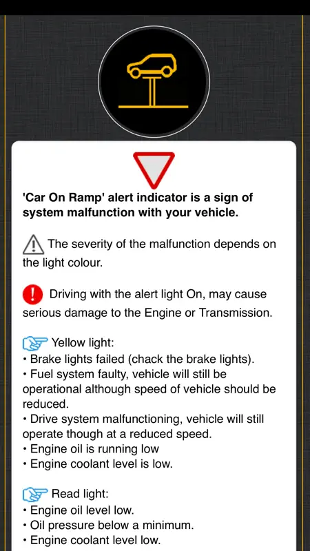 Warning Lights For Mini Cooper screenshot 6 of 10
