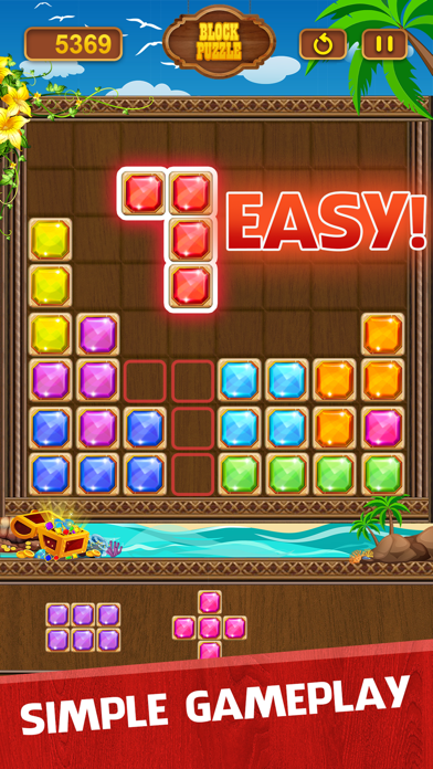Screenshot #1 pour Block Puzzle: Treasure Hunting