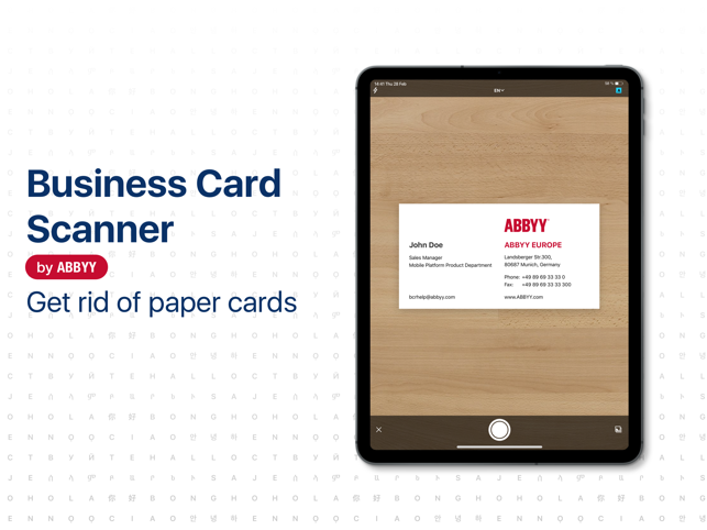 ‎≡ Business Card Scanner Pro Screenshot