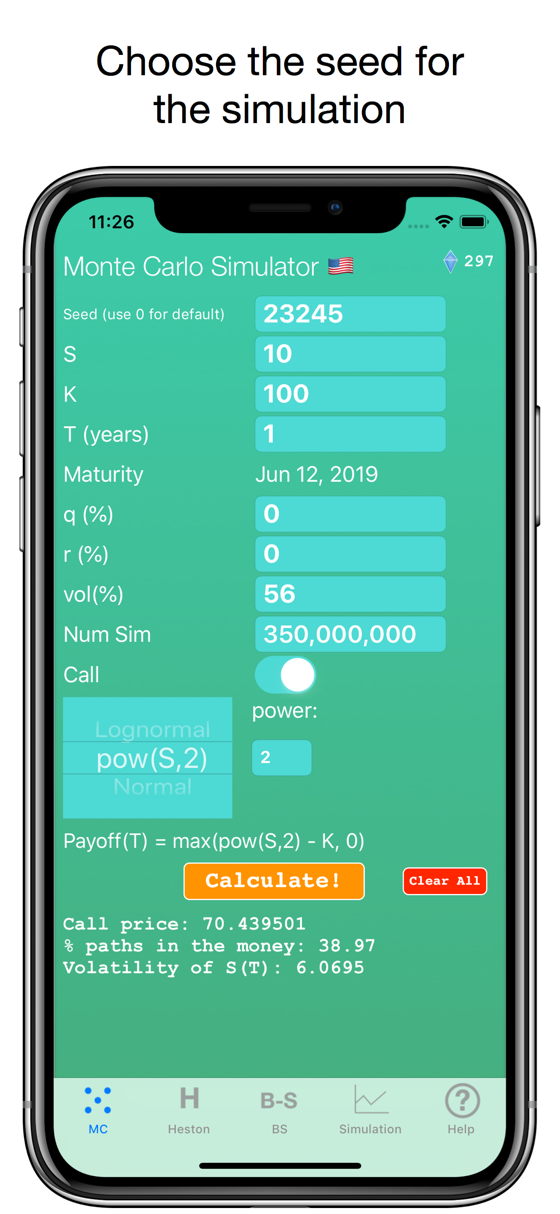 Options Pricing Monte Carlo