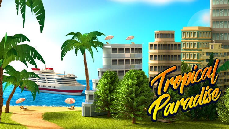 Tropic Paradise Town Build Sim screenshot-0