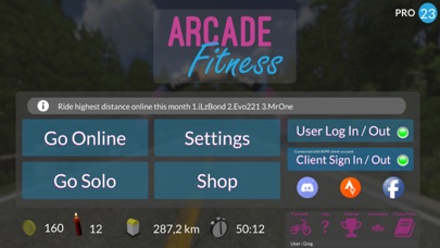 Arcade Fitness Bike & Run Screenshot
