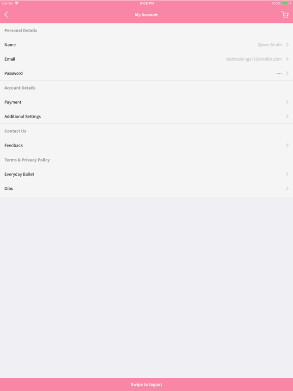 Everyday Ballet iPad screenshot 4 - Health & Fitness app