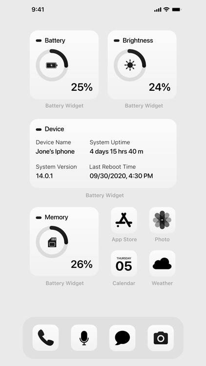 Battery Widget & Color Widgets