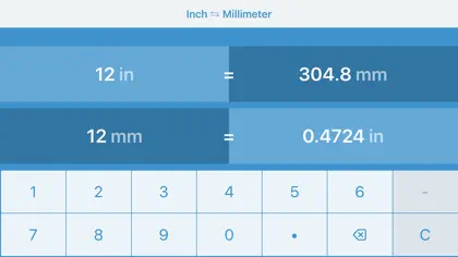 Screenshot 5 di 6 di Inches to Millimetres