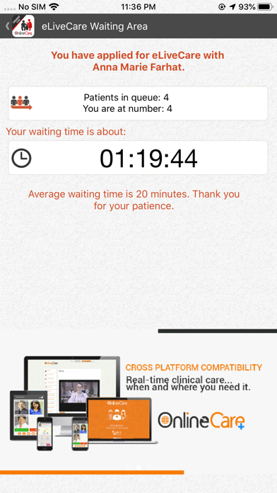 OnlineCare UrgentCare Screenshot