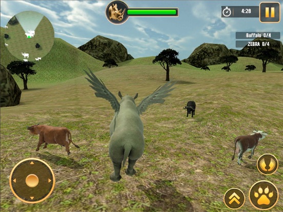 Screenshot #5 pour Flying Wild Animals Simulator
