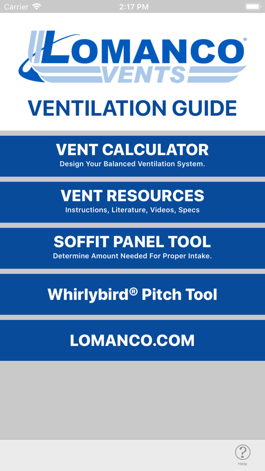 Vent Selector (iOS) By: Lomanco Vents Vent Selector (iOS) By: Lomanco Vents