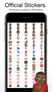 the game ™ by moji stickers iphone screenshot 2